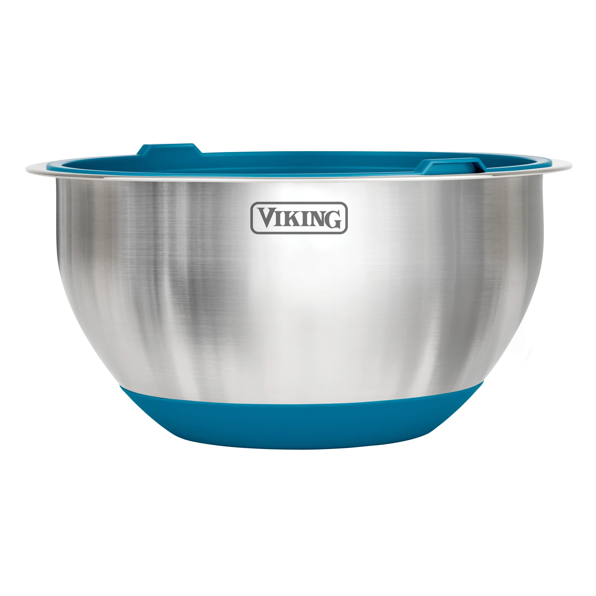 Viking 10-Piece Stainless Steel Mixing Bowl Set with Lids, Teal - Image 5