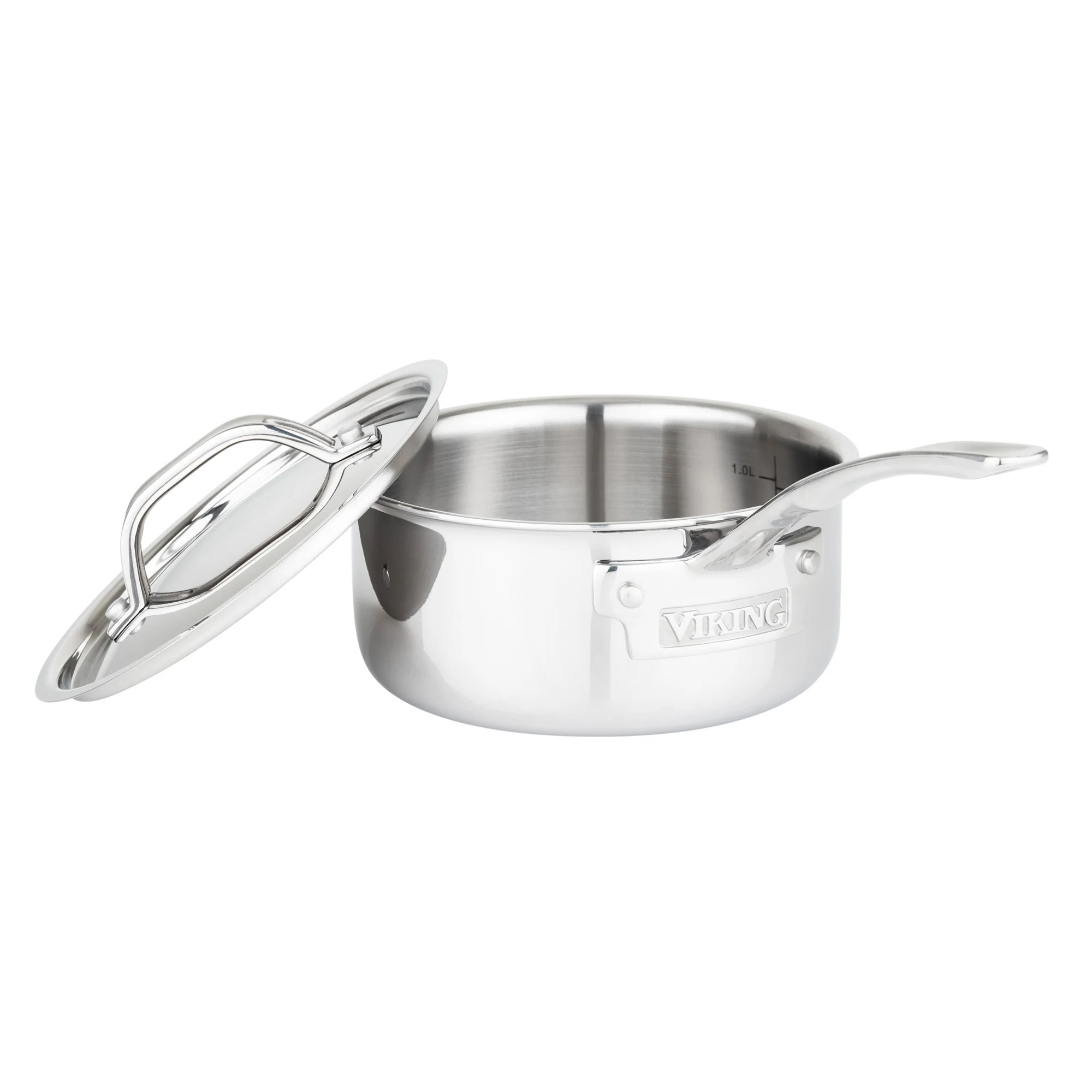 Viking 3-Ply Stainless Steel 10-Piece Cookware Set with Metal Lids - Image 11