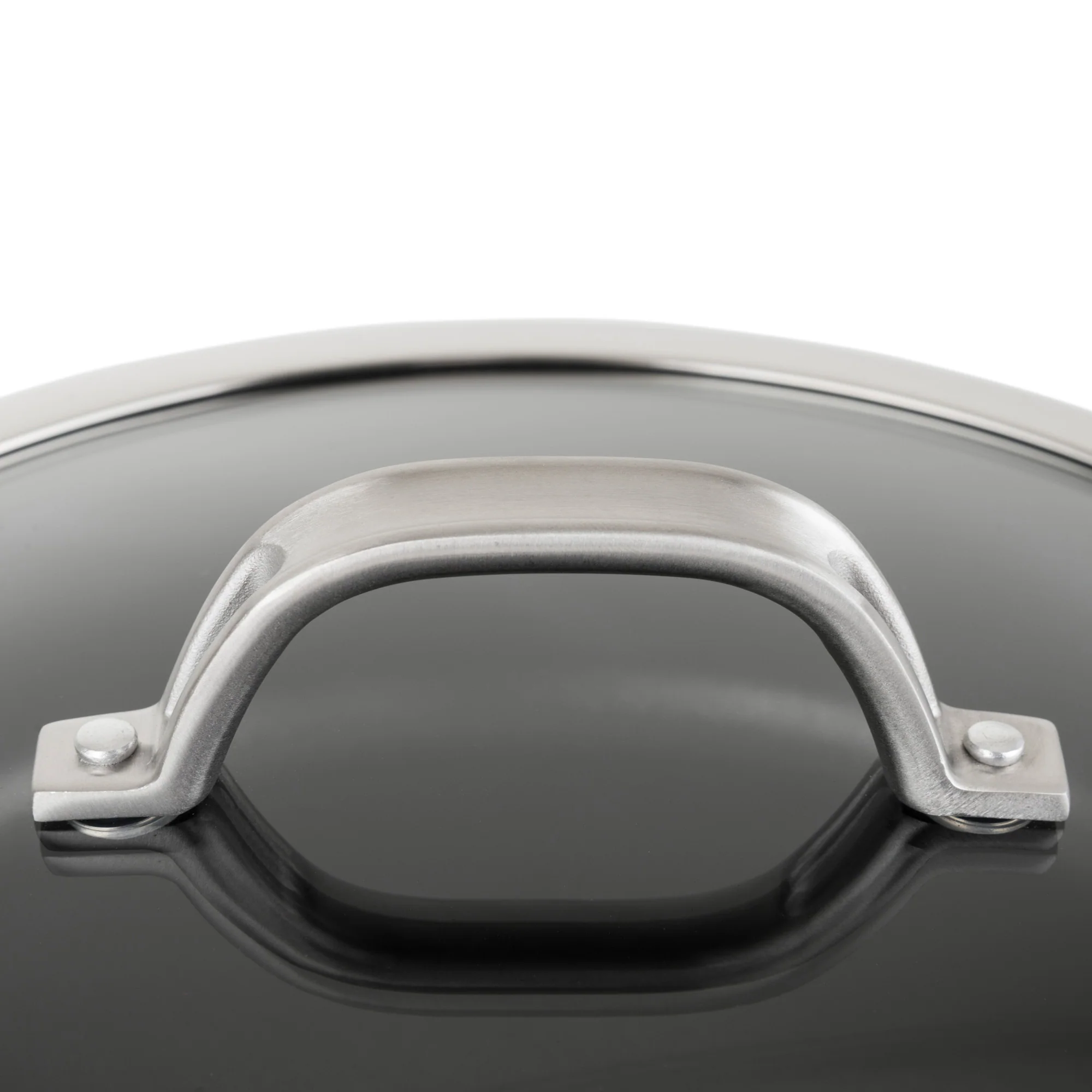 Viking Hard Anodized Nonstick 12-Inch Covered Chef's Pan with Glass Lid - Image 4