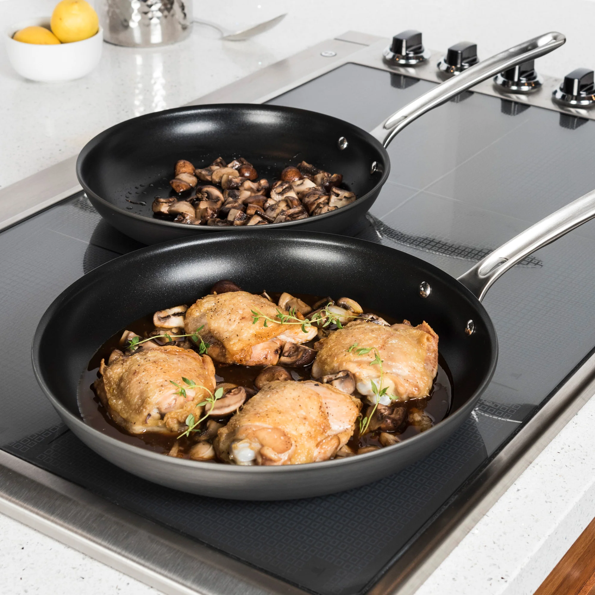 Viking Hard Anodized Nonstick 2-Piece, 10 & 12 inch Fry Pan Set - Image 2
