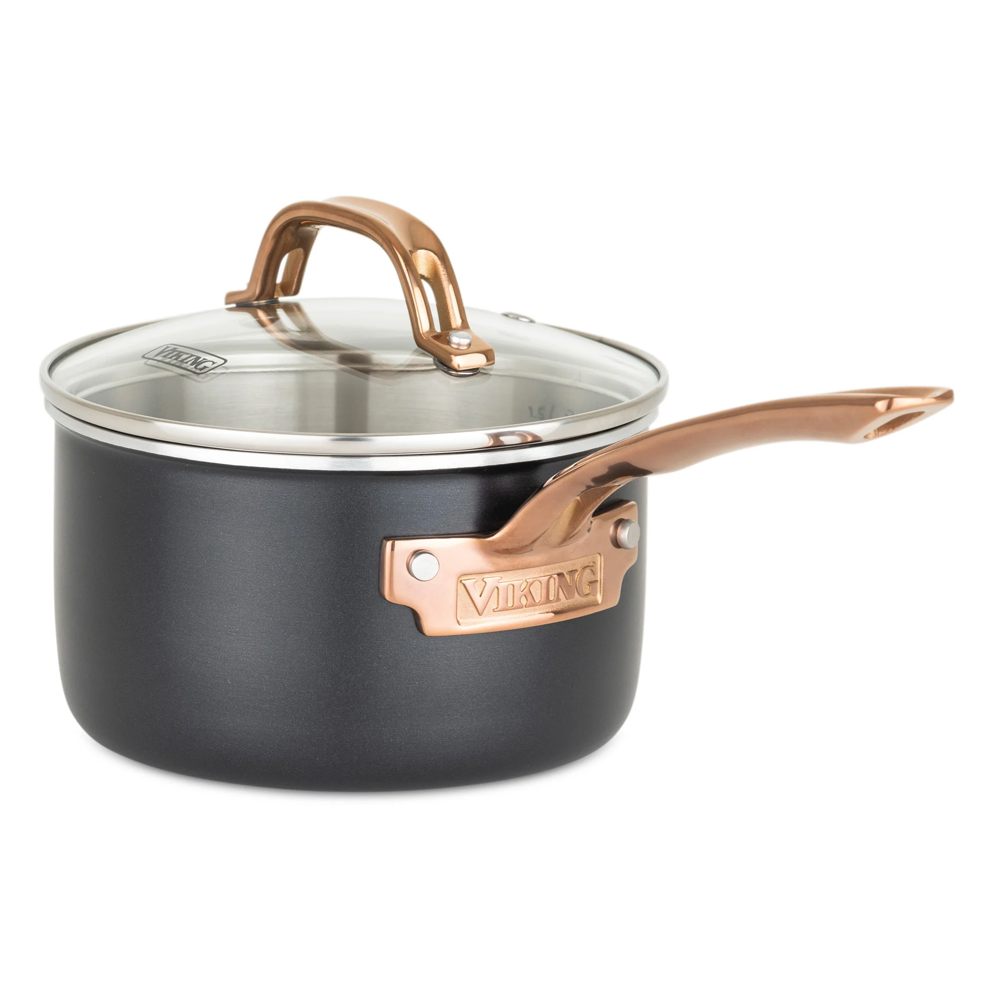 Viking 10pc 3-Ply Black & Copper Stainless Steel Cookware Set - Image 5