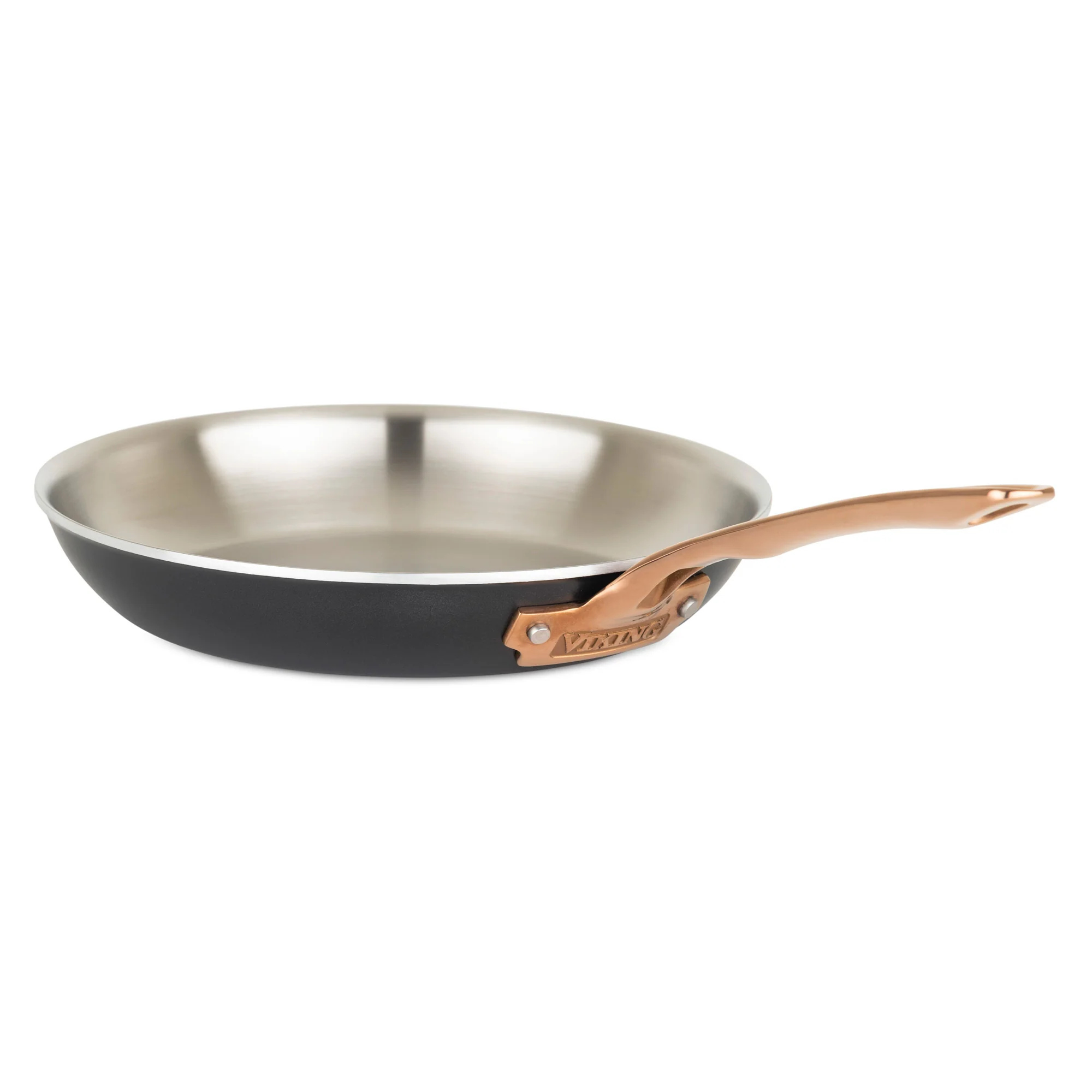 Viking 10pc 3-Ply Black & Copper Stainless Steel Cookware Set - Image 4